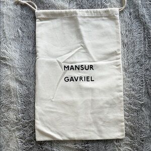 Mansur Gavriel White Dust Bag New